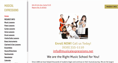 Desktop Screenshot of musicalexpressions.net